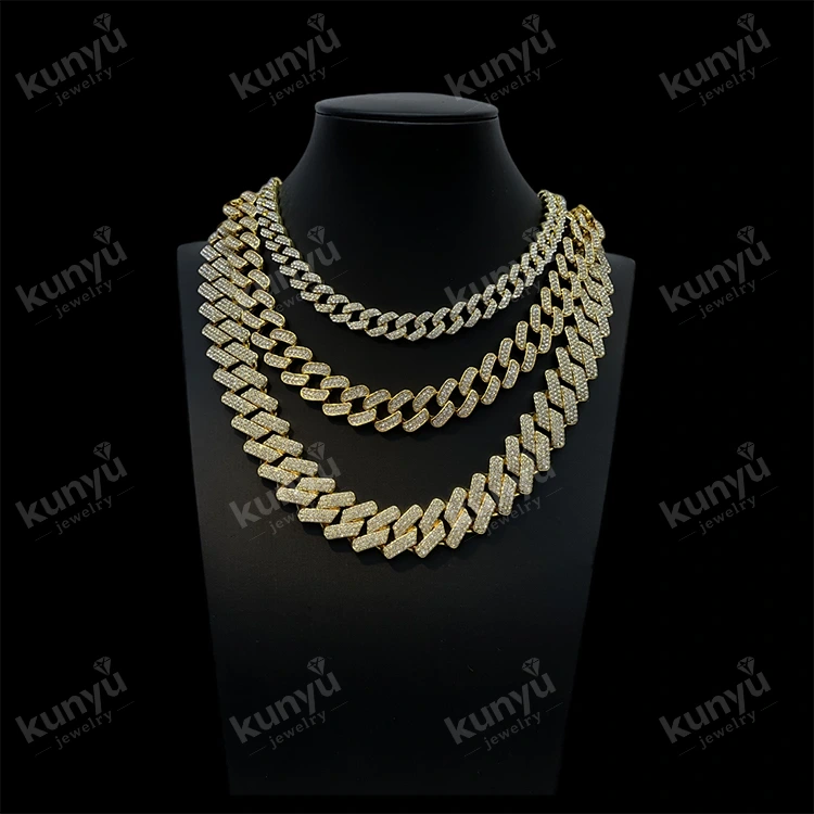 gold plated hip hop necklace